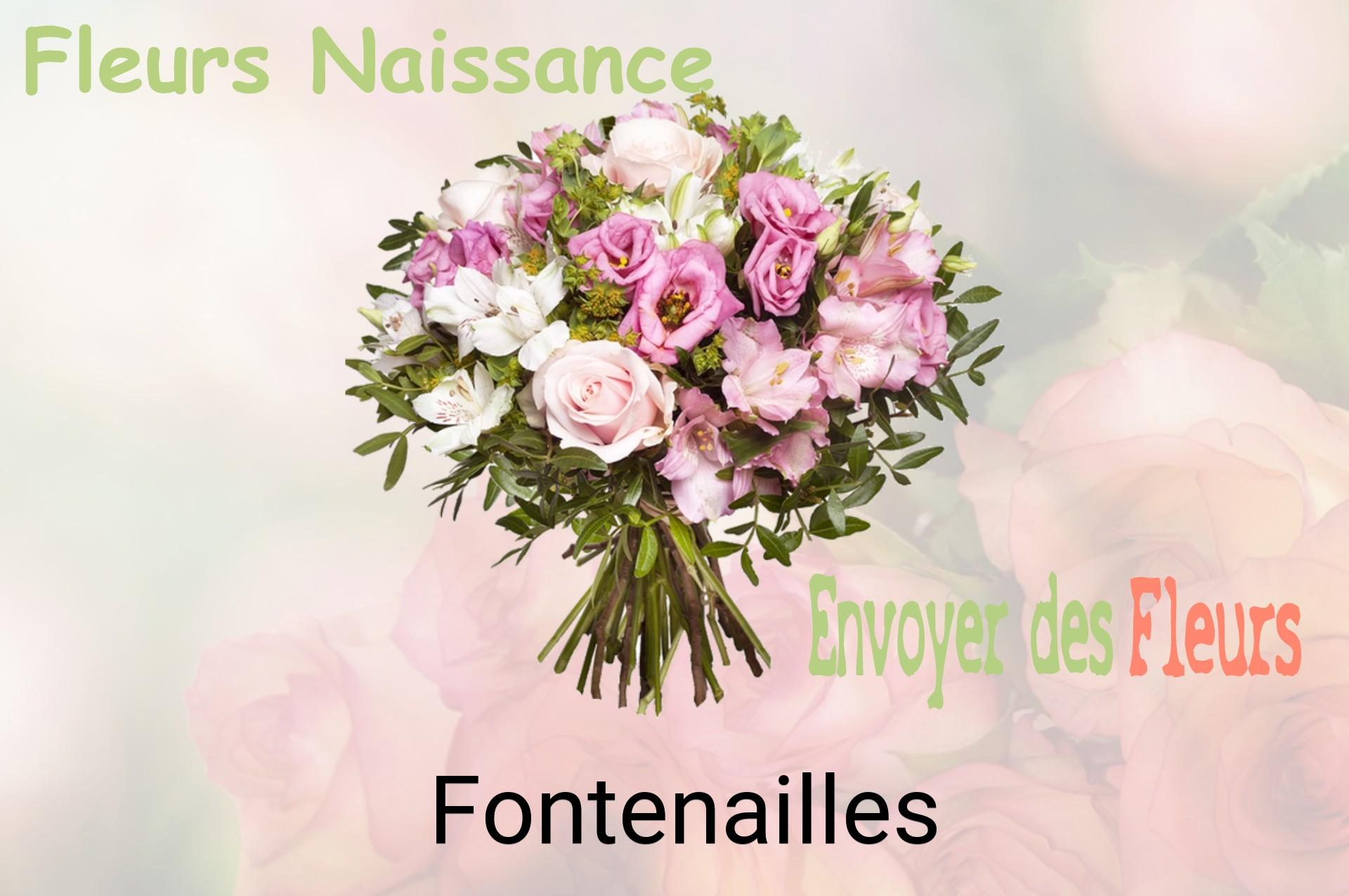 Bouquet de fleurs de naissance livré à Fontenailles